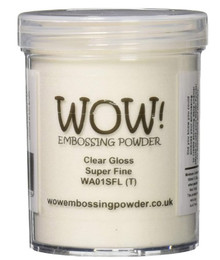 Wow Embossing Powder Large Jar 160ml-Clear Gloss Super Fine
