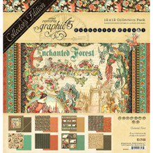 Graphic 45 12X12 Papercrafting Paper-Enchanted Forest