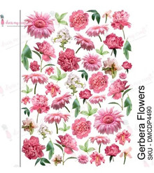 Dress My Craft Transfer Me- Gerbera Flowers