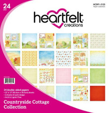 Heartfelt Creations Double-Sided Paper Pad 12"X12" 24/Pkg- Countryside Cottage Collection