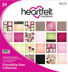 Heartfelt Creations Double-Sided Paper Pad 12"X12" 24/Pkg- Friendship Rose Collection