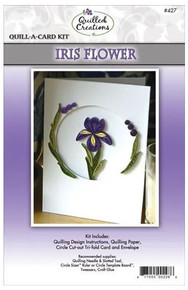 Quilled Creations- Quill-A-Card Quilling Kit- Iris Flower