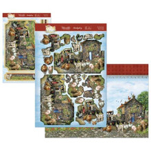 HunkyDory Crafts Spring is in The Air Deco-Large Topper Set- On The Farm SPRINGDEC909