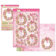 HunkyDory Crafts Spring is in The Air Deco-Large Topper Set- Floral Wreath SPRINGDEC906