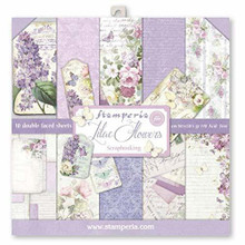 Stamperia Double-sided Paper Pad 12'x12' 10/pkg-lilac, 10 Designs/1 Each Sbbl21