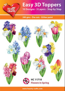 Hearty Crafts Easy 3D Toppers Flowers in Spring HC11710