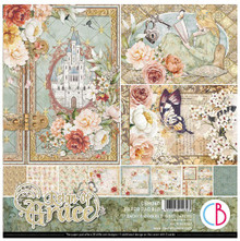 Ciao Bella 8"x 8" Paper Pad- 12 Double-sided papers- Reign of Grace