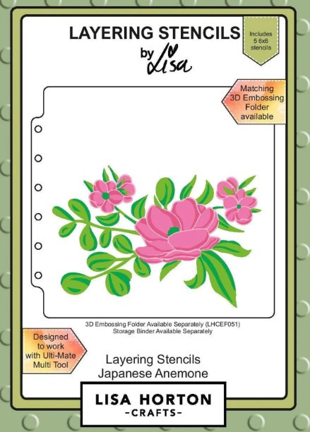 Lisa Horton Crafts- Layering Stencils- Japanese Anemone - Simply Special  Crafts
