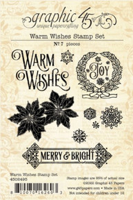 Graphic 45 Warm Wishes Stamp Set