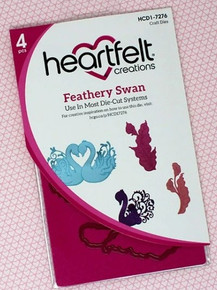 Heartfelt Creations Die Set - Feathery Swan- HCD1-7276