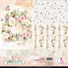 Ciao Bella 12"x 12" Patterns Paper Pad- 8 Double-sided papers- Blooming CBT066