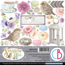 Ciao Bella 6"x 6" Fussy Cut Pad- 3 each of 8 Double-sided Papers- Sparrow Hill