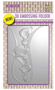 Nellie's Choice 3D Embossing Folder - Arums