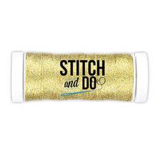 Stitch and Do Embroidery Sparkles Thread 120 m Roll- Yellow Gold SDCDS03