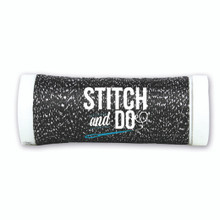 Stitch and Do Embroidery Sparkles Thread 120 m Roll- Black SDCDS18