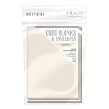 Craft Perfect Cards & Envelopes - US A6- Cream - 300gsm 9267e