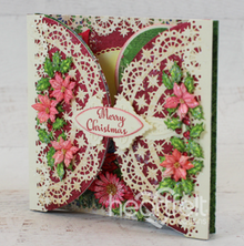 Heartfelt Creations Poinsettia & Holly Clusters Bundle Dies Stamps and Mold