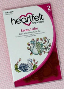 Heartfelt Creations Cling Rubber Stamp Set- Swan Lake