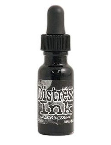 Ranger- Tim Holtz- Distress Ink Re-inker 0.5 fl oz- Black Soot