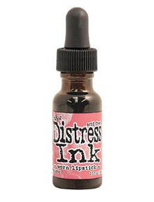Ranger- Tim Holtz- Distress Ink Re-inker 0.5 fl oz- Worn Lipstick