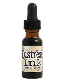Ranger- Tim Holtz- Distress Ink Re-inker 0.5 fl oz- Antique Linen