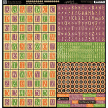 Graphic 45 An Eerie Tale Alphabet Stickers