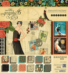 Graphic 45 8X8 Papercrafting Paper- Couture