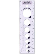 Quilled Creations Quilling Circle Sizer- 6in Ruler
