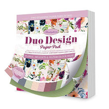 Hunkydory Crafts Duo Design Paper Pad - Floral Delights & Watercolour Wash