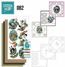 Stitch and Do Embroidery on Paper kit Amy Design Oriental Card Making Kit