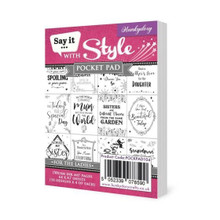 Hunkydory Crafts- Say it With Style Pocket Pad- For the Ladies