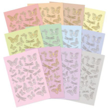 Hunkydory Crafts Stickables Die-Cut Self-Adhesive Butterflies & Dragonflies - Pretty Pastels