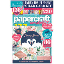Papercraft Essentials Magazine Issue 220 - with Loving Swans 8x8 Paper Pad