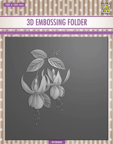 Nellie's Choice- Embossing 3D Folder - Fuchsia