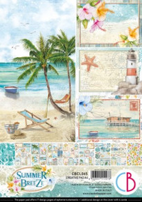 Ciao Bella A4 Creative Pad- 9 Double-sided papers- Summer Breeze