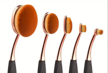 Blender Brush Set - 5 sizes Rose Gold Handles