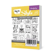 Hunkydory Crafts- Say It with Style Pocket Pad- Pun-Derful World POCKPAD110