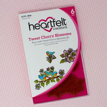 Heartfelt Creations Tweet Cherry Blossoms Cling Rubber Stamp