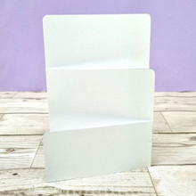 Hunkydory Crafts Luxury Shaped Card Blanks & Envelopes 5-Sets- Zig-Zag Fold Card