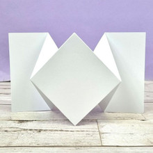Hunkydory Crafts Luxury Shaped Card Blanks & Envelopes 5-Sets- Diamond Fold Card