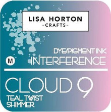 Lisa Horton Crafts- Cloud 9 Interference Dye/Pigment Ink- Teal Twist Shimmer