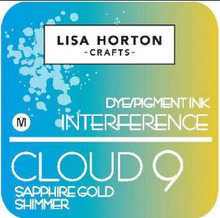 Lisa Horton Crafts- Cloud 9 Interference Dye/Pigment Ink- Sapphire Gold Shimmer