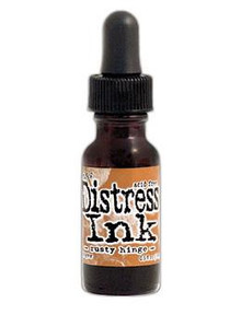 Ranger- Tim Holtz- Distress Ink Re-inker 0.5 fl oz- Rusty Hinge