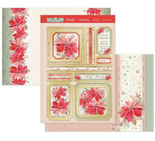 Hunkydory Crafts A Contemporary Christmas Luxury Topper Set- Pretty Poinsettia ELEG23-906