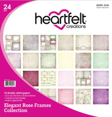 Heartfelt Creations Double-Sided Paper Pad 12"X12" 24/Pkg- Elegant Rose Frames Collection