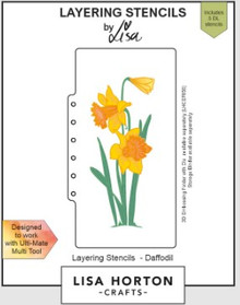 Lisa Horton Crafts- Layering Stencils- Daffodil