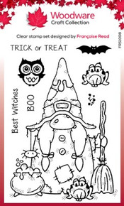 Woodware Clear Stamp Set Witchy Woo 4 in x 6 in Stamp