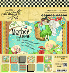 Graphic 45 Mother Goose Pad, 8 by 8-Inch