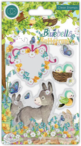 Craft Consortium Stamps- Bluebells and Buttercups- Donkey