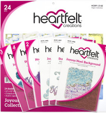 Bundle Heartfelt Creations Joyous Noel Collection- 1 paper pad, 3 dies, and 3 stamps (No pink bag)